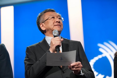 安利公益基金會(huì)常務(wù)副主席，安利（中國）總裁黃德蔭在克林頓全球倡議年會(huì)演講