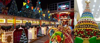 海港城與香港迪士尼樂園攜手為大家送上一個華麗圣誕舞會，更于海港城海運(yùn)大廈大堂中央設(shè)置以超過200個不同迪士尼公仔組成的16尺高巨型圣誕樹。